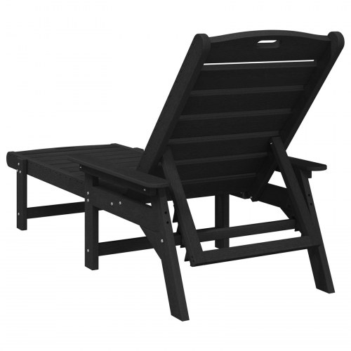 Solstol Sort 53x162x98.5 cm HDPE