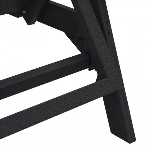 Solstol Sort 53x162x98.5 cm HDPE