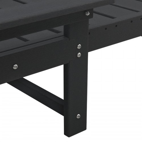 Solstol Sort 53x162x98.5 cm HDPE
