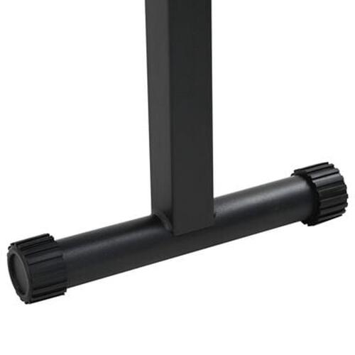 Foldbar Vægtbænk 100 kg Sort 107x27x41 cm Stål