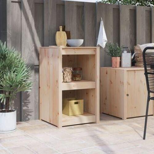 Udendørs køkken skab 55x55x92 cm Solid fyrretræ