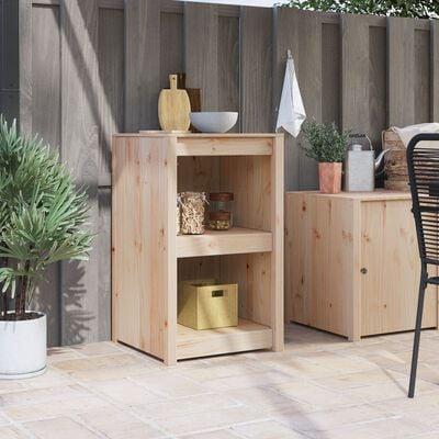Udendørs køkken skab 55x55x92 cm Solid fyrretræ