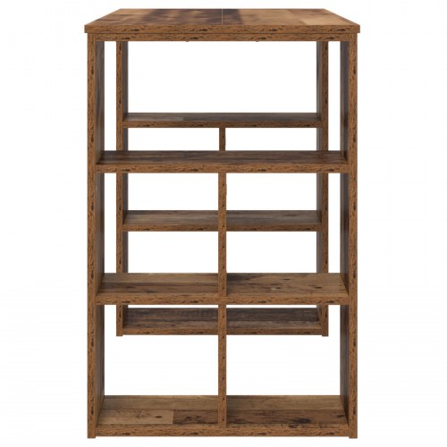 Hjørneskrivebord Gammelt træ Massivt genbrugstræ Middel