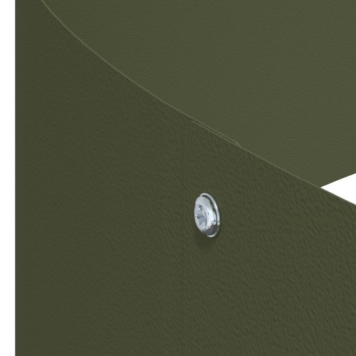 Metal Planter Stål/Olivengrøn Pulvermalt Stål Ø 120 cm