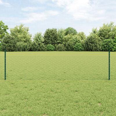 Svejset trådhegn 50 × 0,5 m - PVC-belagt stål, grøn mesh