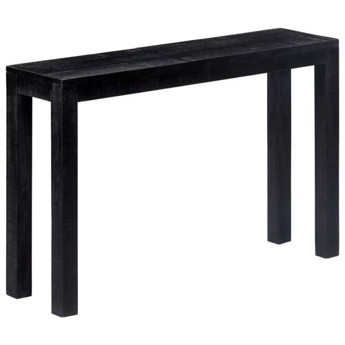 Konsolbord 118 x 30 x 76 cm massivt mangotræ sort