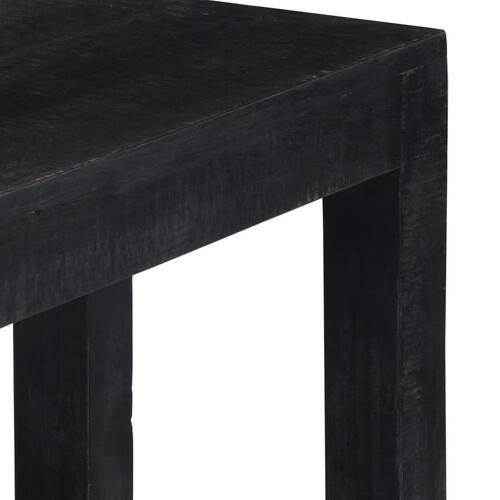Konsolbord 118 x 30 x 76 cm massivt mangotræ sort