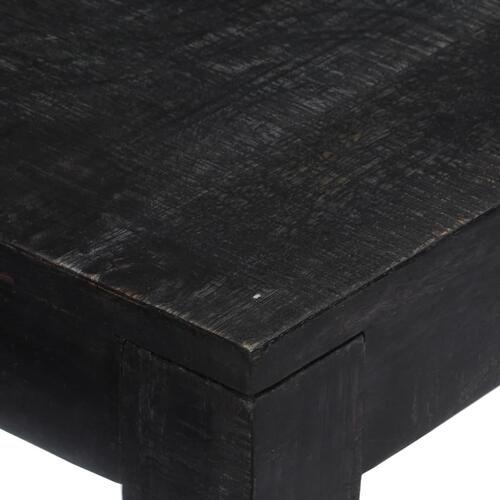 Konsolbord 118 x 30 x 76 cm massivt mangotræ sort