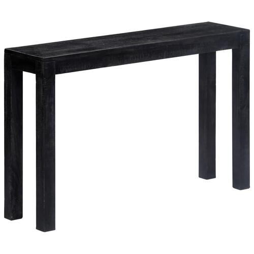 Konsolbord 118 x 30 x 76 cm massivt mangotræ sort