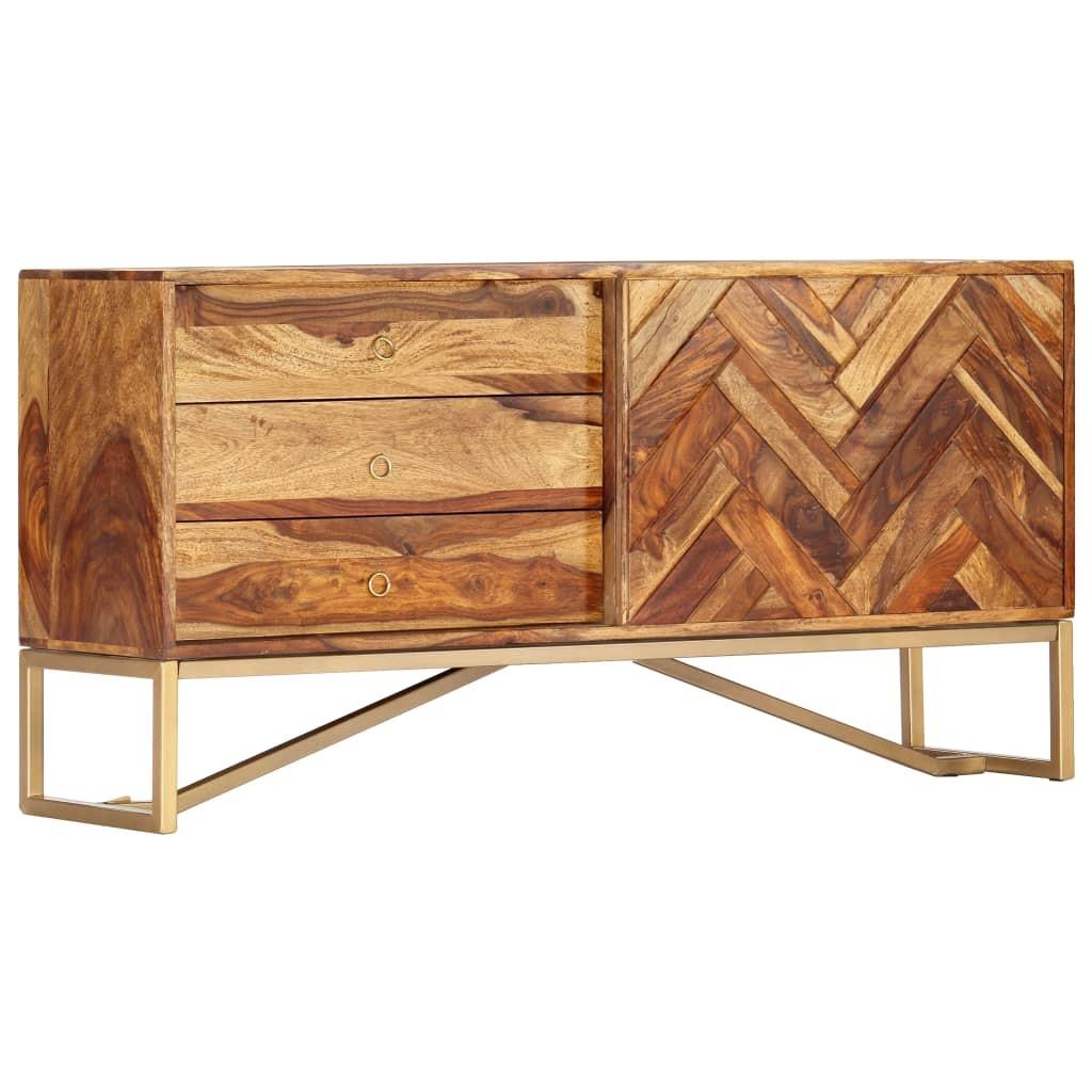 Skænk 118 x 30 x 60 cm massivt sheeshamtræ
