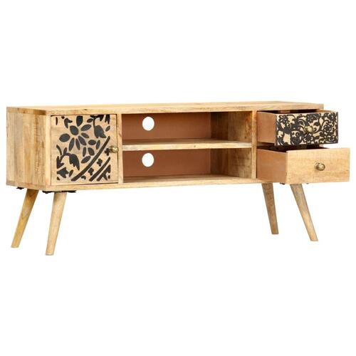 Tv-skab 100 x 30 x 45 cm massivt mangotræ