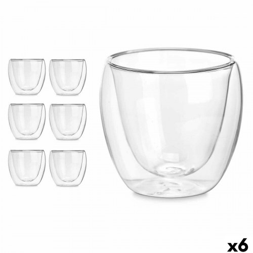 Drikkeglas Vivalto - gennemsigtigt borosilikatglas 100 ml (6 stk.)