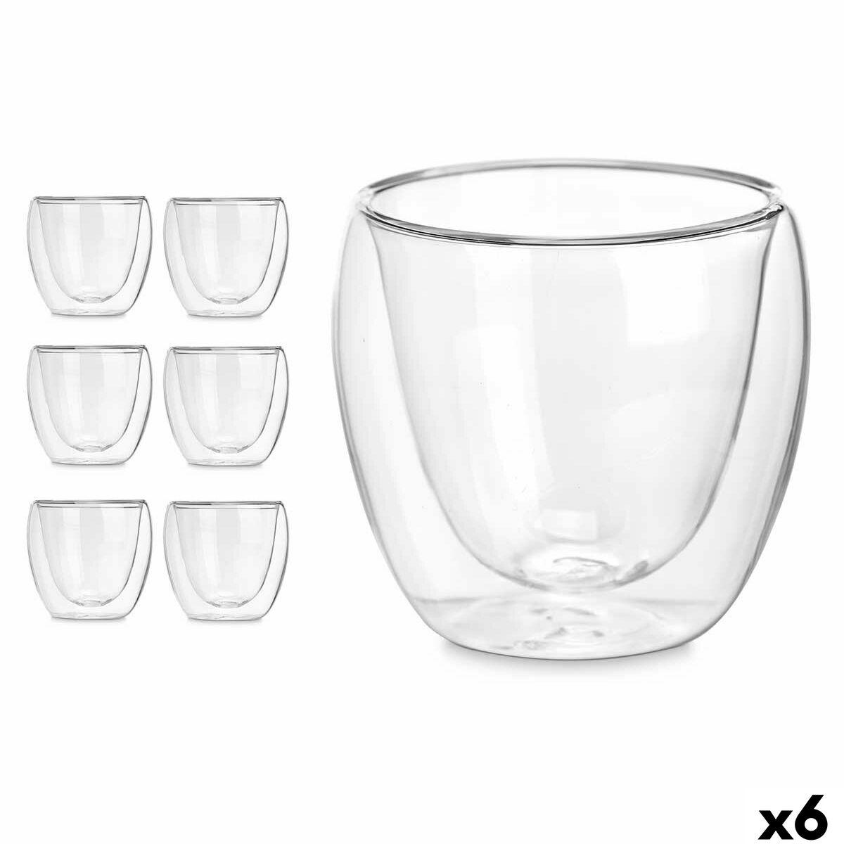 Drikkeglas Vivalto - gennemsigtigt borosilikatglas 100 ml (6 stk.)