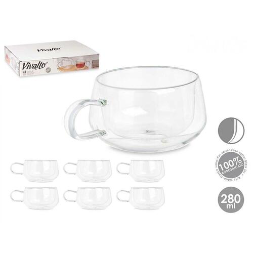 Kop Vivalto OCT-DG23213L Gennemsigtig 280 ml (6 enheder)