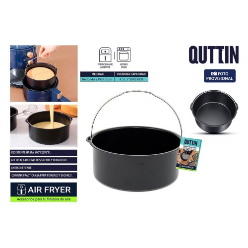 Quttin Airfryer-bageform - rund kurv til airfryer og ovn