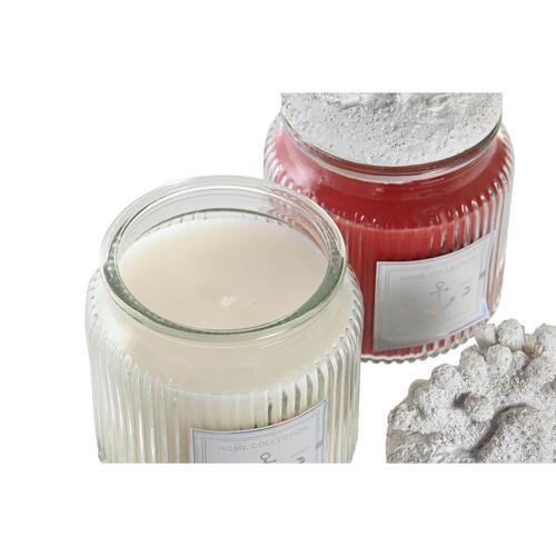 Duftlys DKD Home Decor Koral Middelhavet 430 g (2 enheder)