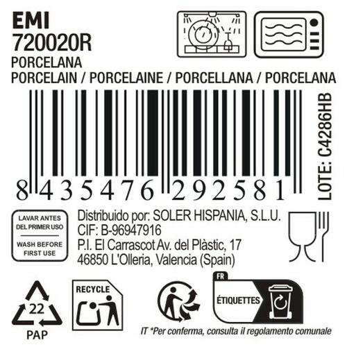 Emi serveringsfad, rund, 20 cm (18 stk.)