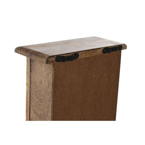 Nøgleskab Home ESPRIT Blå Hvid Natur 18 x 7,5 x 28 cm