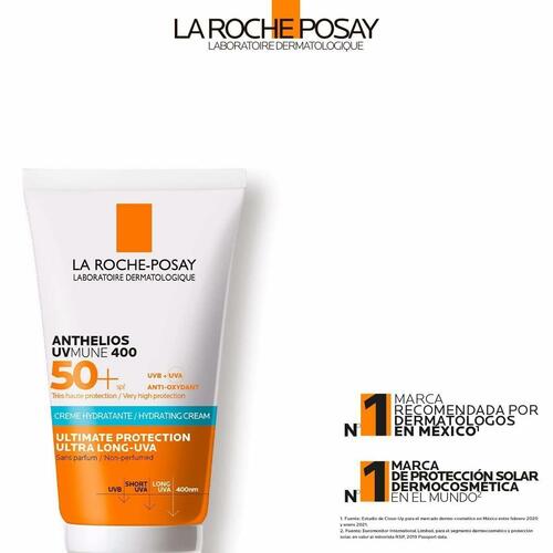 Solcreme til ansigtet La Roche Posay Anthelios Uvmune Spf 50+ 50 ml