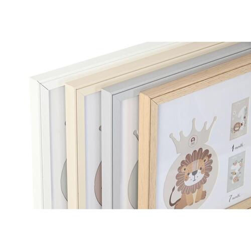 Fotoramme i træ/MDF - My First Year, 56,5 × 2 × 27,5 cm (4 stk.)