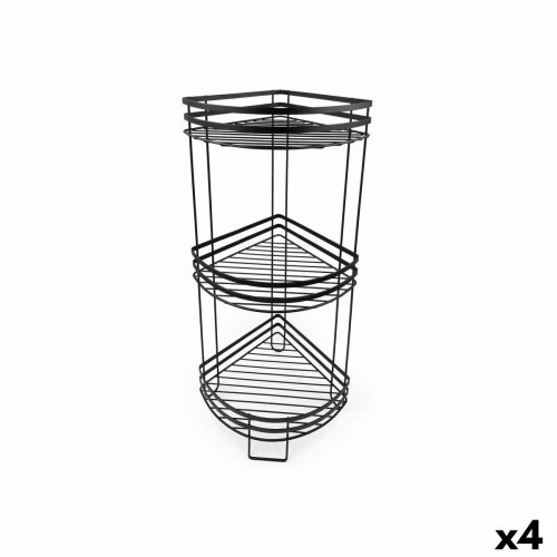 Confortime hjørnereol i metal - 4 enheder, 3 niveauer