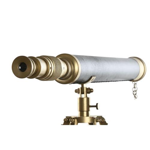 Dekorativ figur Home ESPRIT Brun Gylden Vintage Teleskop 63 x 40 x 70 cm