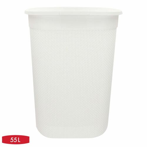 Vasketøjskurv Curver Hvid Plastik 55 L 44 x 61 x 35 cm (8 enheder)