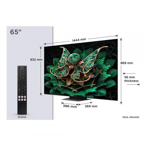 TCL 65C7K 65" 4K QD Mini LED Smart TV med HDR
