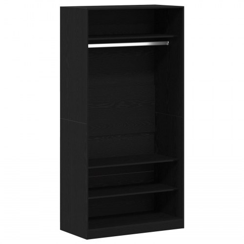 Garderobe i sort eg 100x50x200 cm lavet af træ