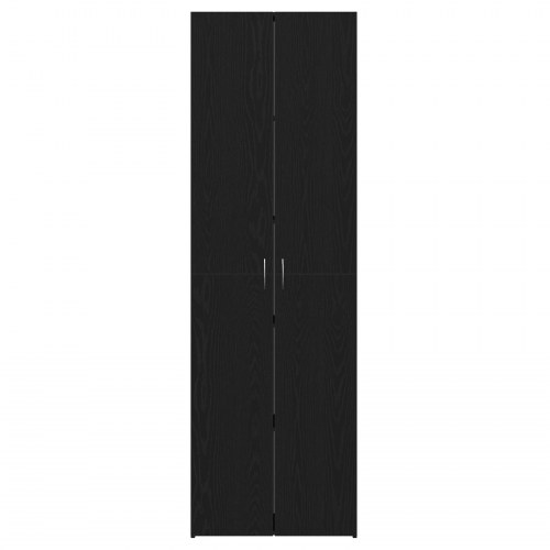 Kontorskab i Sort Eg 60x32x190 cm i konstrueret træ