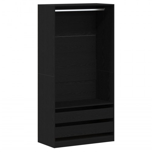 Garderobe i Sort Eg 100x50x200 cm i Konstrueret Træ