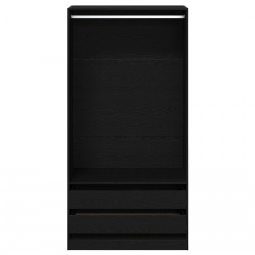 Garderobe i Sort Eg 100x50x200 cm i Konstrueret Træ