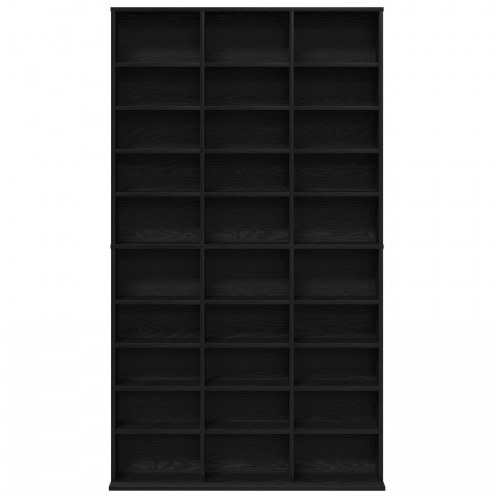 CD-reol Sort Eg 101x23x177,5 cm Konstrueret Træ