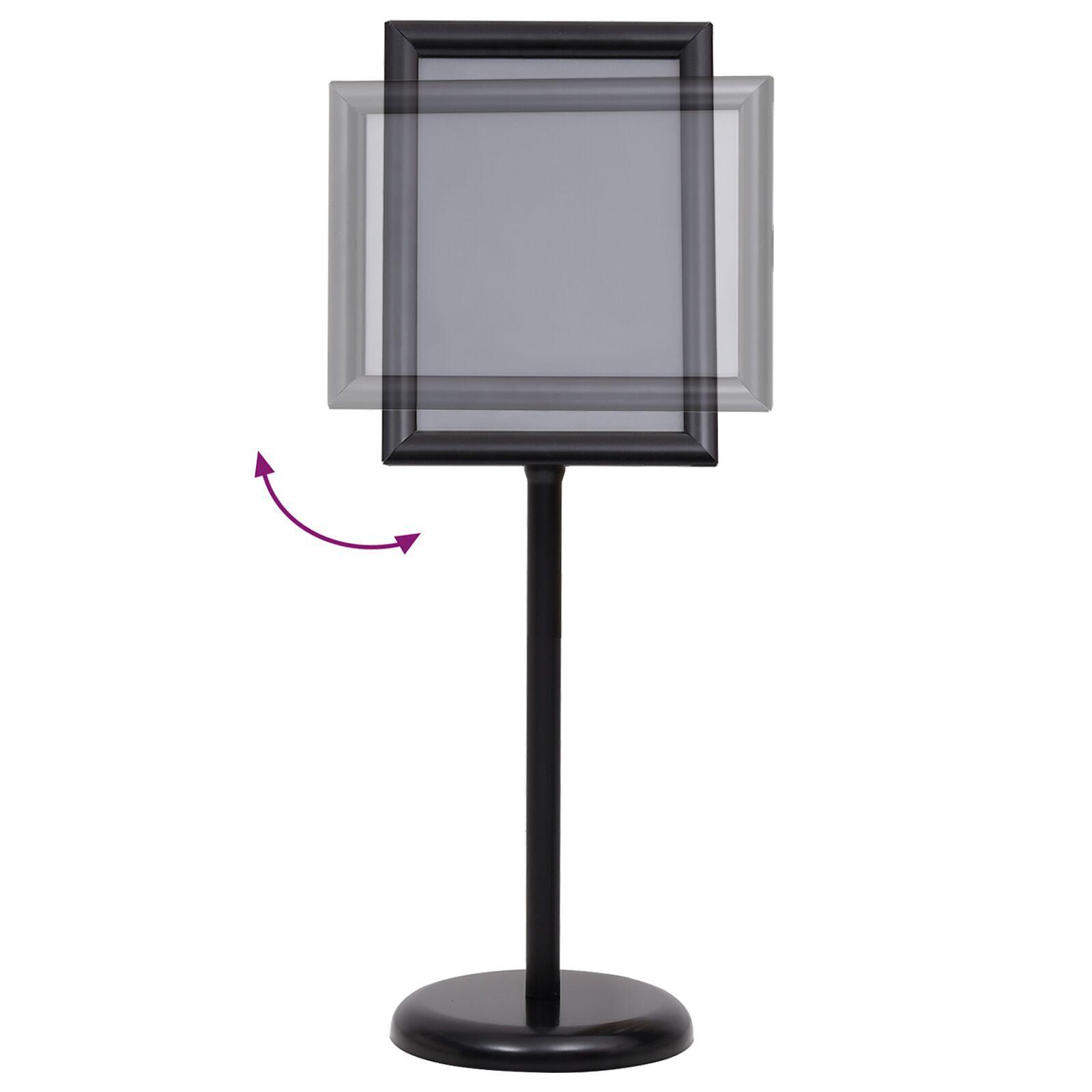Plakat Stande 2 stk Sort 45 x 33 x 88 cm Aluminium legering