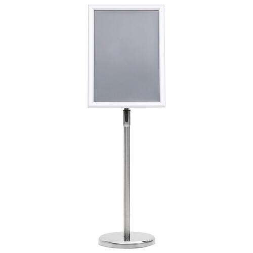 A3 Pedestal Plakatstande 2 stk Sølv Aluminium