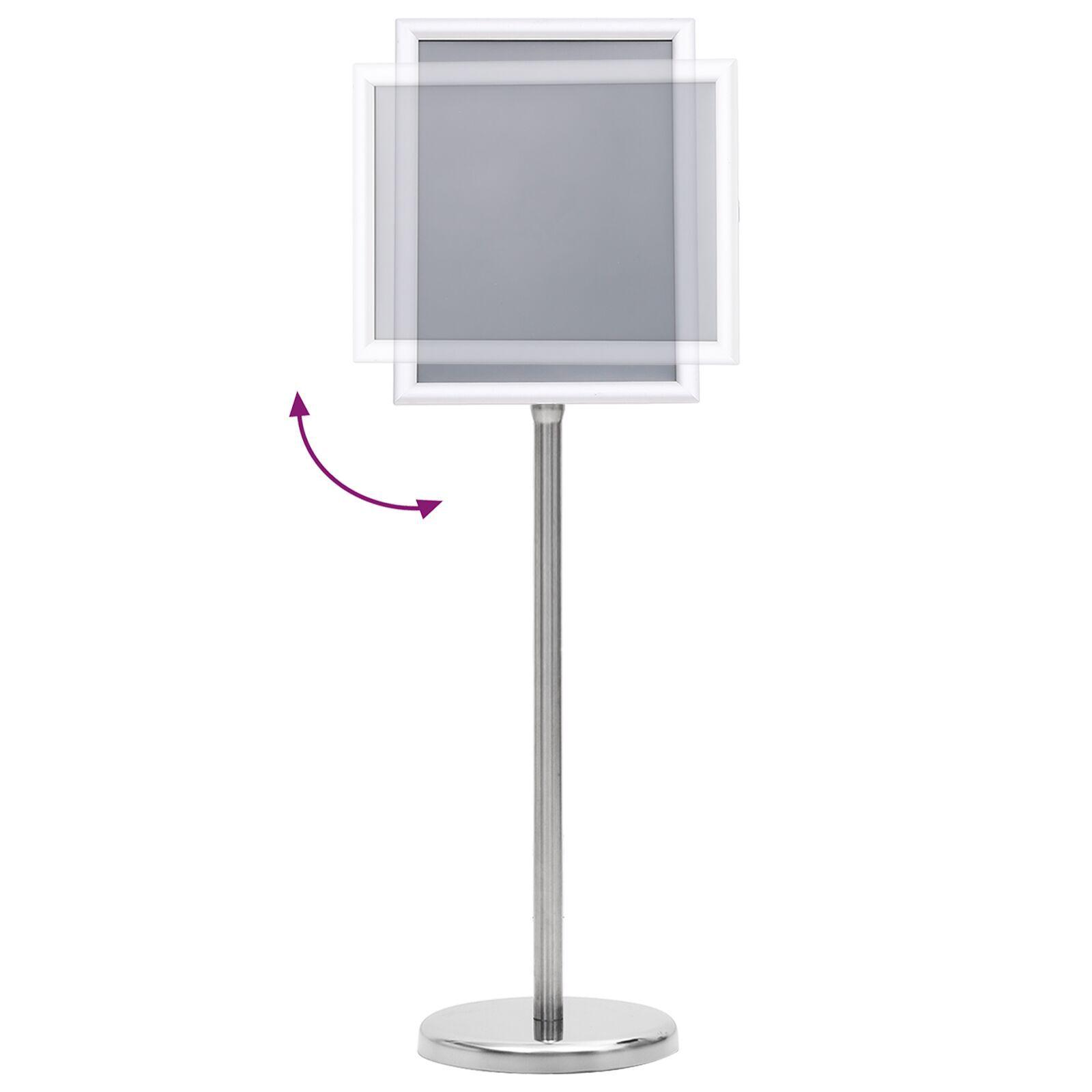 Plakat Stande 2 stk Sølv 32,5 x 24 x 78 cm Aluminium legering