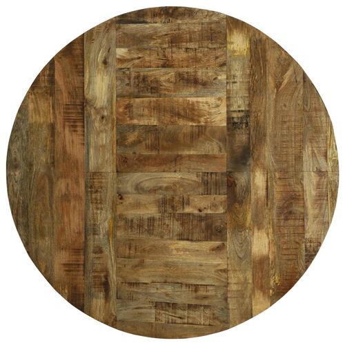 Spisebord Rundt Ø160x76 cm Massivt Træ Groft Mangotræ