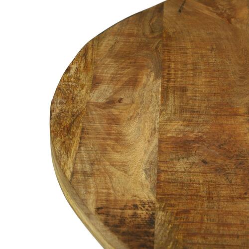 Spisebord Rundt Ø160x76 cm Massivt Træ Groft Mangotræ