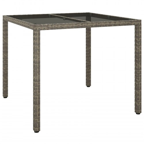 Havemøbel Grå 90x90x75 cm Polyrattan