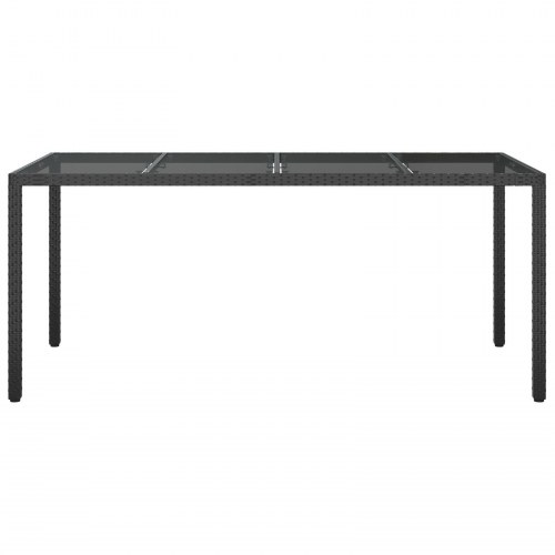 Have Spisebord Sort 190x90x75 cm Poly Rattan