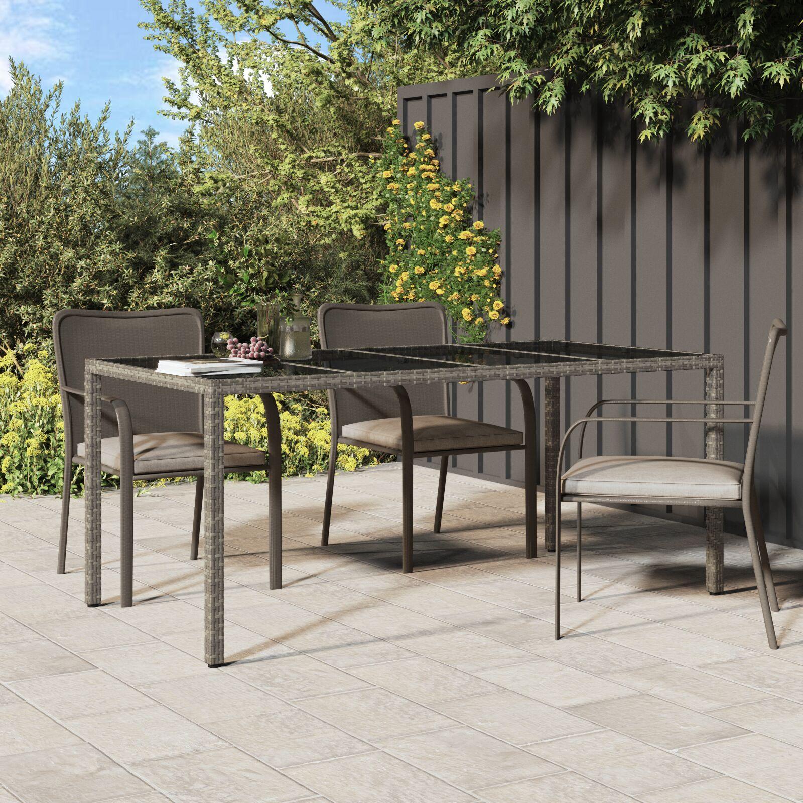Have Spisebord Grå 190 x 90 x 75 cm Poly rattan