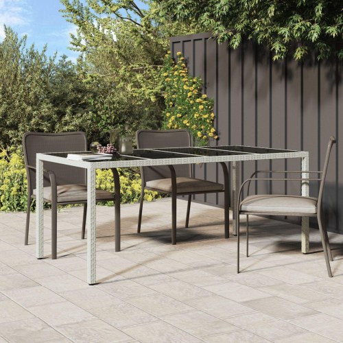 Have Spisebord Hvid 190x90x75 cm Polyrattan