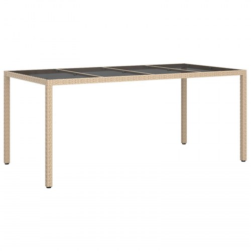 Have Spisebord Beige 190x90x75 cm Poly Rattan