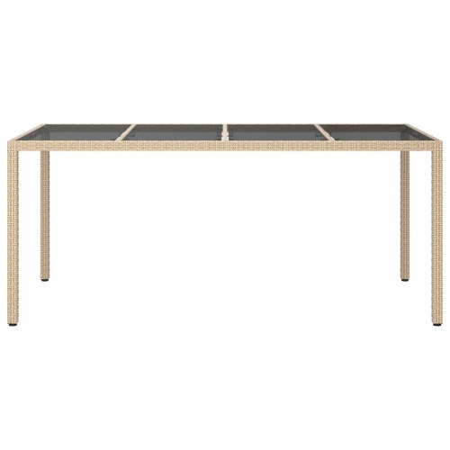 Have Spisebord Beige 190x90x75 cm Poly Rattan