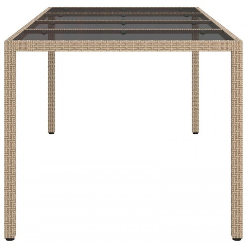 Have Spisebord Beige 190x90x75 cm Poly Rattan