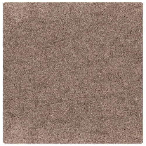 Shaggy Tæppe Høj Pile Brun 120x120 cm PP