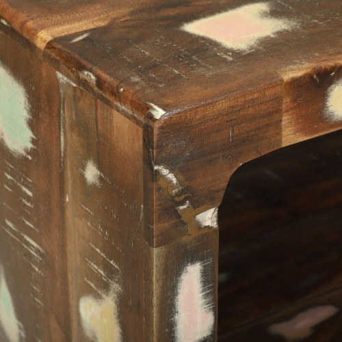 Sofabord 50x50x35 cm Massivt træ Genbrug