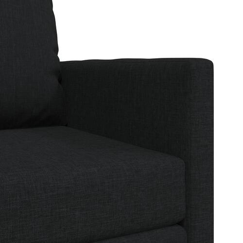 Floor Sofa Bed 2-i-1 Sort 74x77x81 cm Stof