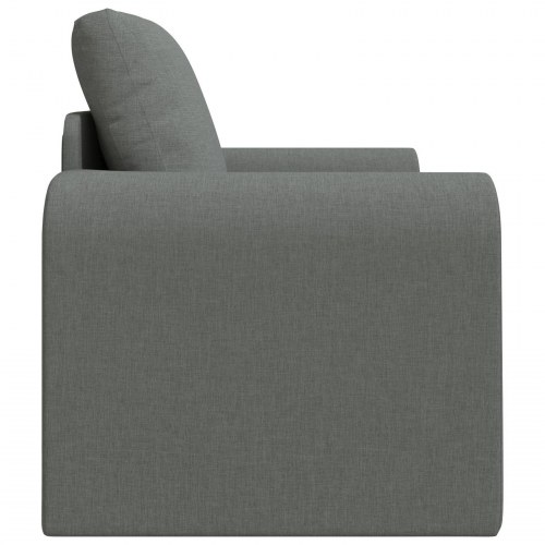 Gulv Sofa Seng 2-i-1 Mørk Grå 98x71x83 cm Stof