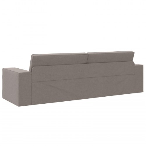 Gulv Sofa Bed 2-i-1 Taupe 245x150x60.5 cm Stof